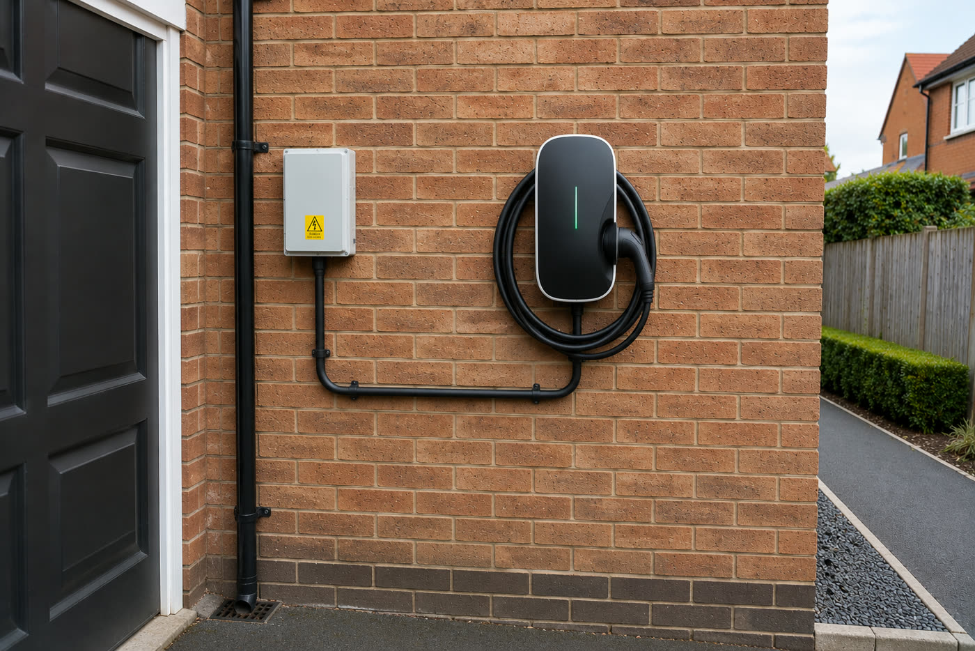 After: EV Charger Installation in Hampton Magna