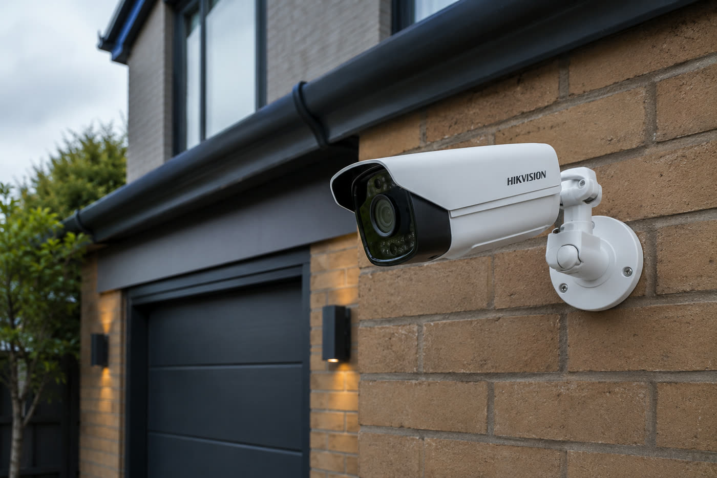CCTV & Security Cameras — IP-rated wired install with concealed cable run